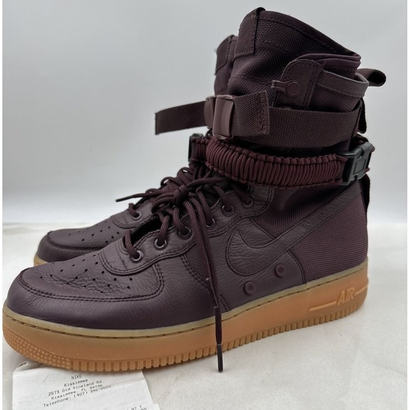 NIKE Shoes Mens 11.5 AF1 AIR FORCE 1 SPECIAL FIELD DEEP BURGUNDY VINTAGE MAX 180 - Picture 1 of 10